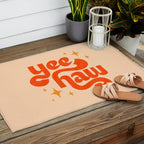 Yee Haw - Orange on Cream Outdoor Rug Gallery Image 2