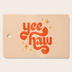 Yee Haw - Orange on Cream Cutting Board Gallery Image 1