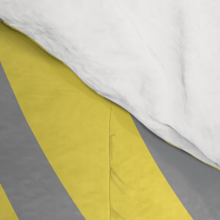 New Groove Retro Swirl Abstract Pattern in Yellow and Gray Comforter Gallery Image 4