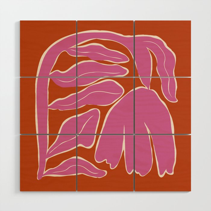 Big Blooming VIII Wood Wall Art Gallery Image 1