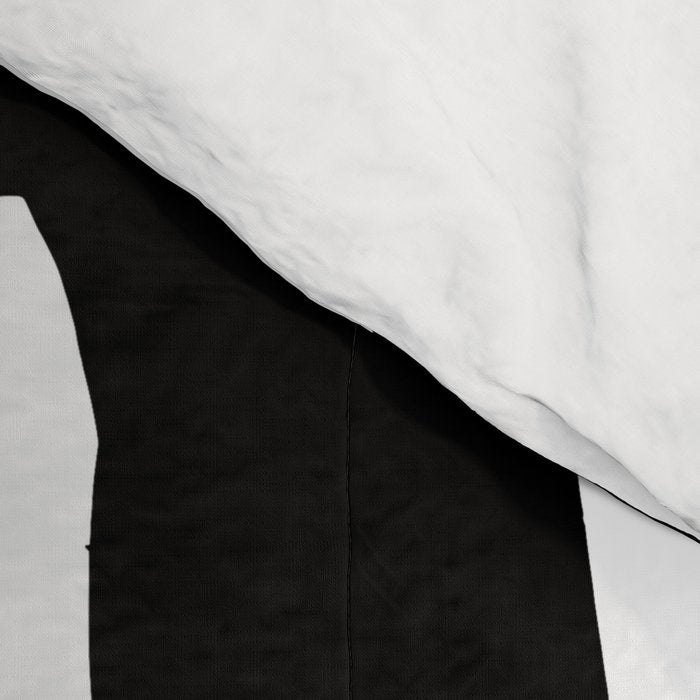 Black Signature White Background Comforter Gallery Image 4