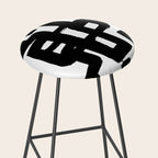 Black Signature White Background Stool Gallery Image 2