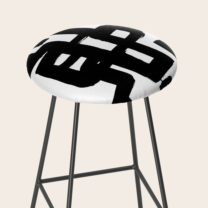 Black Signature White Background Stool Gallery Image 2