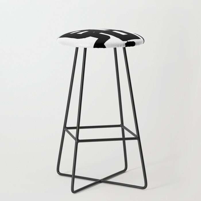 Black Signature White Background Stool Gallery Image 1