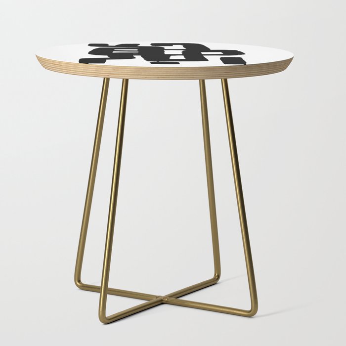 Black Signature White Background Side Table Gallery Image 1