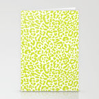 Chartreuse French Leopard Print Stationery Card Gallery Image 2