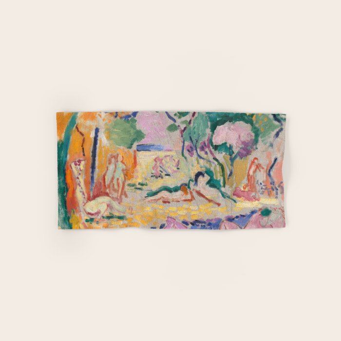 The Joy of Life (sketch) by Henri Matisse Bath Towel Gallery Image 1