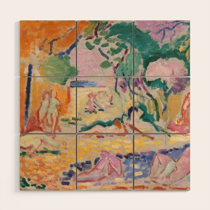 The Joy of Life (sketch) by Henri Matisse Wood Wall Art Gallery Image 1