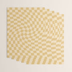 Check III - Mustard Twist â Checkerboard Print Wrapping Paper Gallery Image 3