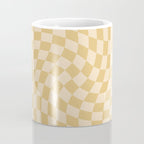 Check III - Mustard Twist â Checkerboard Print Coffee Mug Gallery Image 4