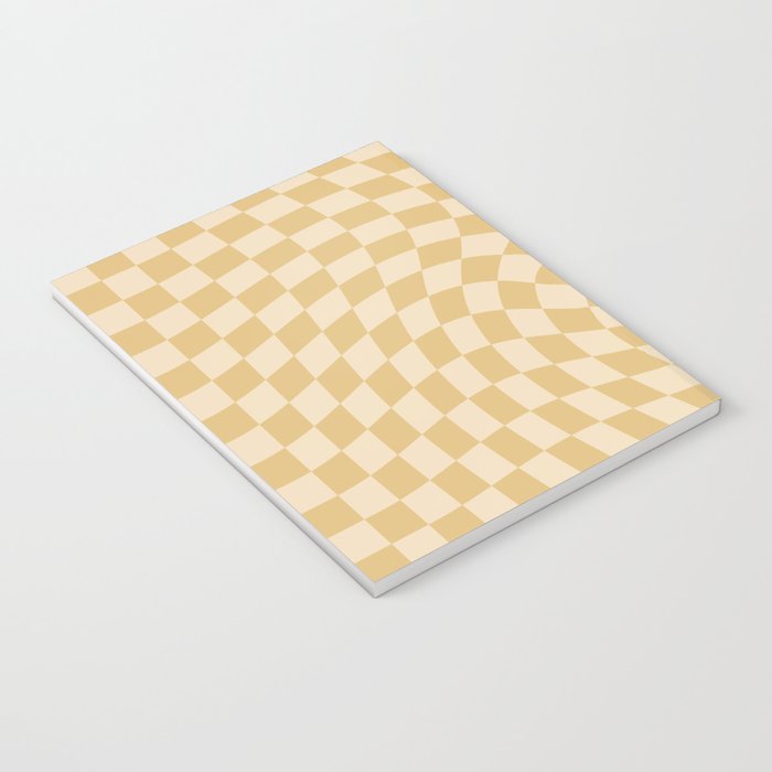 Check III - Mustard Twist â Checkerboard Print Notebook Gallery Image 3