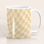 Check III - Mustard Twist â Checkerboard Print Coffee Mug Gallery Image 1