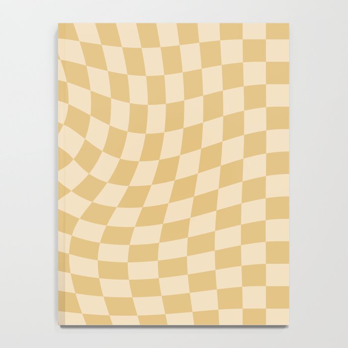 Check III - Mustard Twist â Checkerboard Print Notebook Gallery Image 4