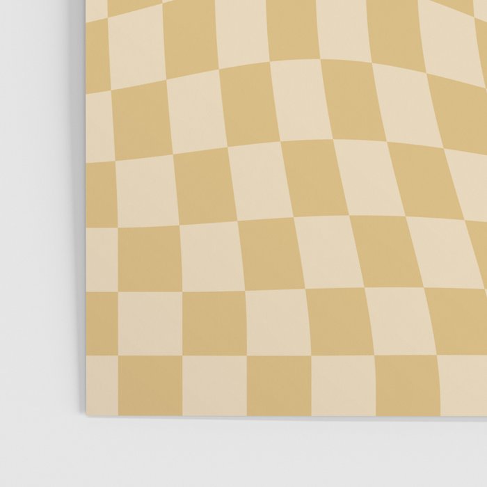 Check III - Mustard Twist â Checkerboard Print Poster Gallery Image 3