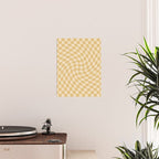 Check III - Mustard Twist â Checkerboard Print Poster Gallery Image 2