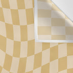 Check III - Mustard Twist â Checkerboard Print Wall Tapestry Gallery Image 3