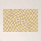 Check III - Mustard Twist â Checkerboard Print Welcome Mat Gallery Image 1