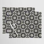 Checkered Daisy - Black ink Placemat Gallery Image 1