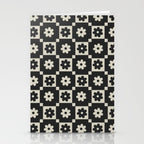Checkered Daisy - Black ink Stationery Card Gallery Image 2