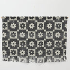 Checkered Daisy - Black ink Wall Hanging Gallery Image 1