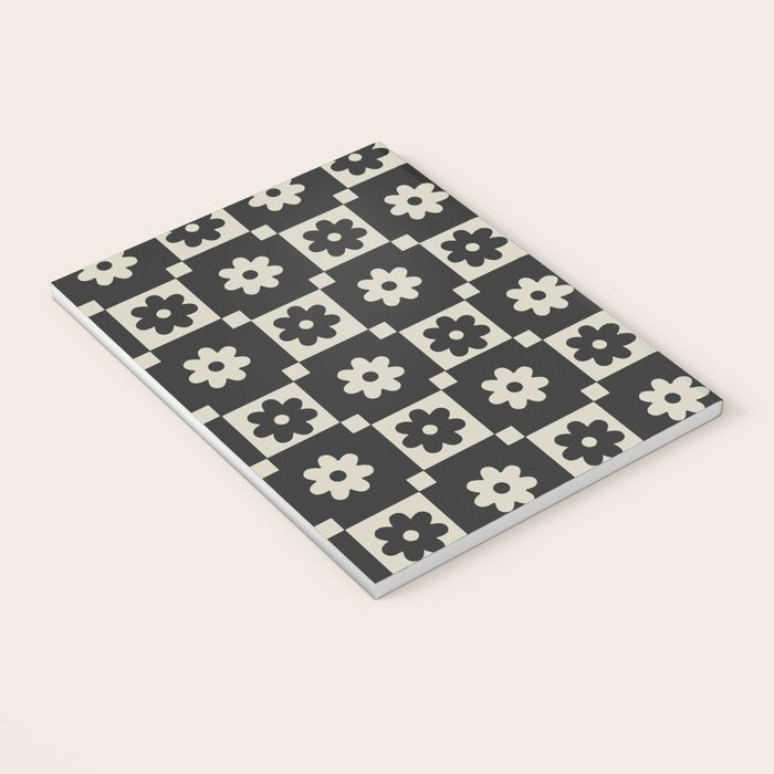 Checkered Daisy - Black ink Notebook Gallery Image 3