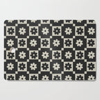 Checkered Daisy - Black ink Cutting Board Gallery Image 1