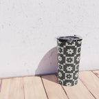 Checkered Daisy - Black ink Travel Mug Gallery Image 4