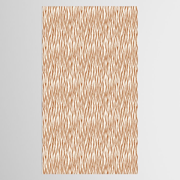 Tiger Stripes In Neutral Tablecloth Gallery Image 2
