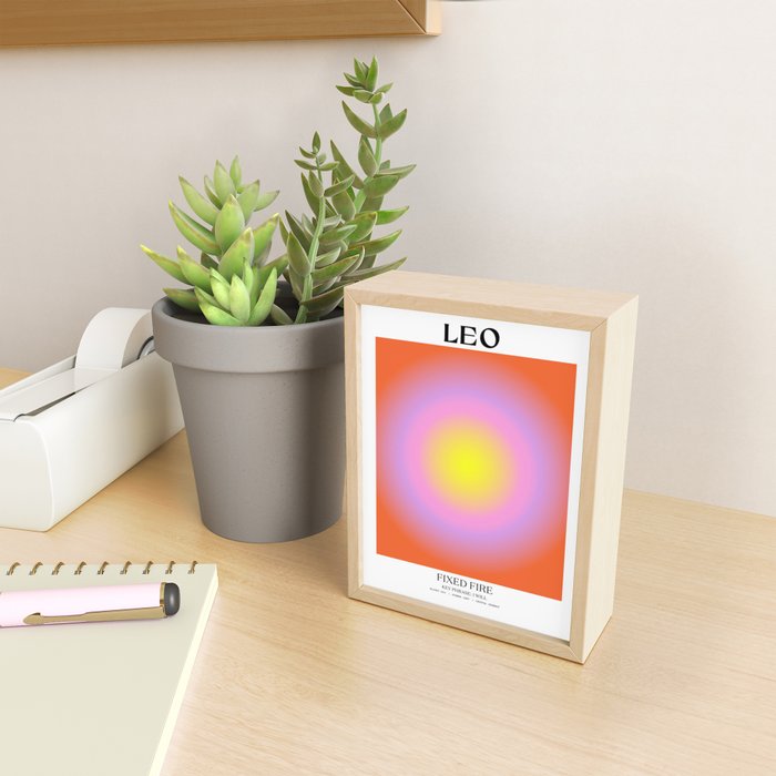 Leo Gradient Print Mini Art Print Gallery Image 2