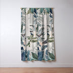 Tropical Birds Paradise Vintage Botanical Illustration Window Curtain Gallery Image 3