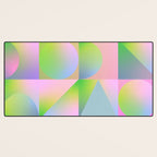 summer pastel gradient shapes Desk Mat Gallery Image 3