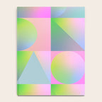 summer pastel gradient shapes Notebook Gallery Image 4