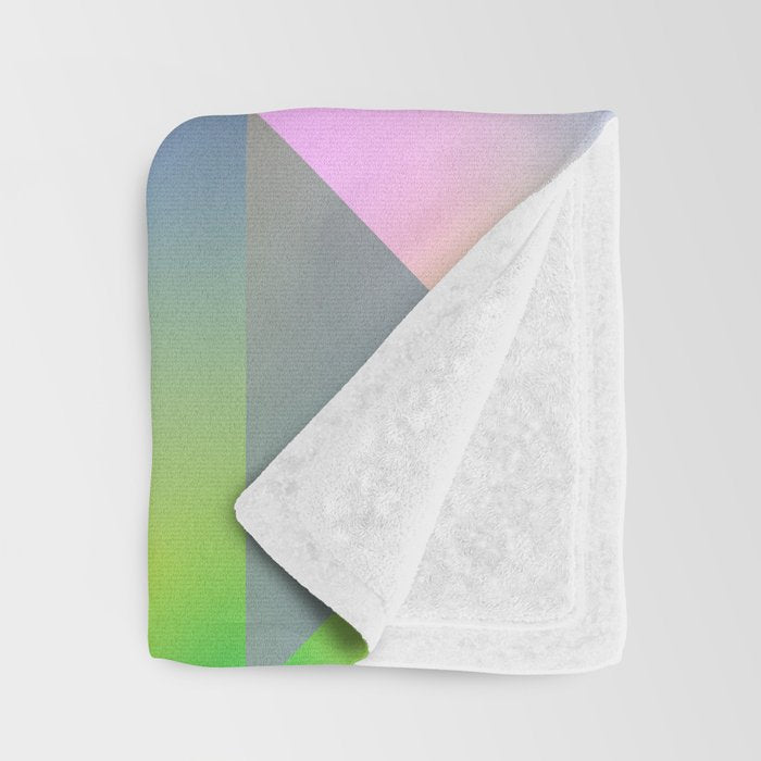 summer pastel gradient shapes Throw Blanket Gallery Image 3