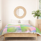 summer pastel gradient shapes Duvet Cover Gallery Image 3