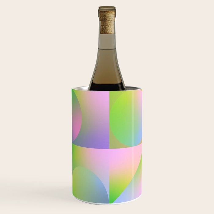 summer pastel gradient shapes Wine Chiller Gallery Image 2