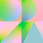 summer pastel gradient shapes Coffee Mug Gallery Image 2