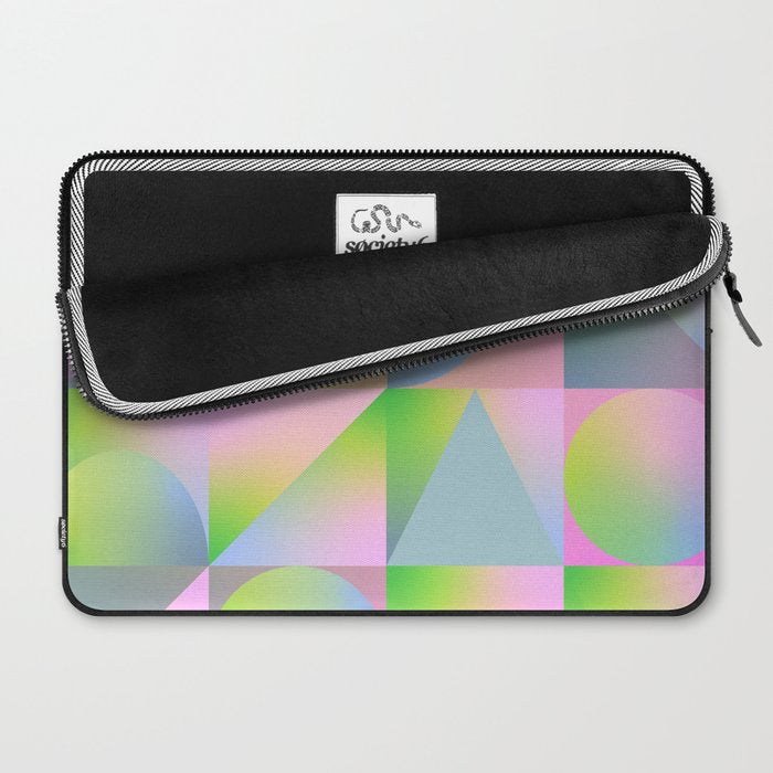 summer pastel gradient shapes Laptop Sleeve Gallery Image 2