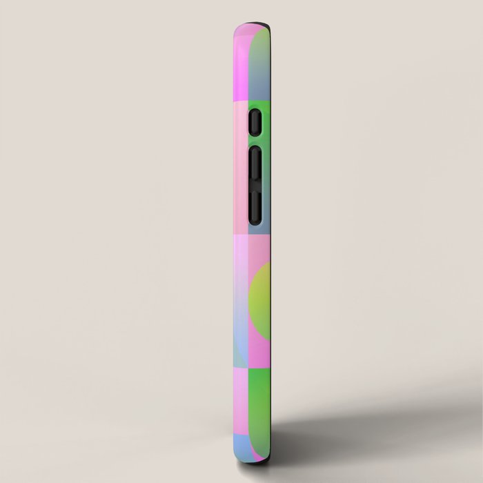 summer pastel gradient shapes iPhone Case Gallery Image 2