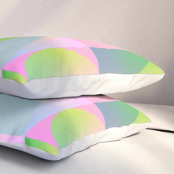 summer pastel gradient shapes Pillow Sham Gallery Image 3
