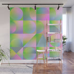 summer pastel gradient shapes Wall Mural Gallery Image 1