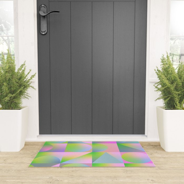 summer pastel gradient shapes Welcome Mat Gallery Image 3