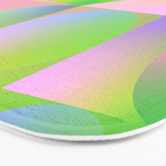 summer pastel gradient shapes Bath Mat Gallery Image 3