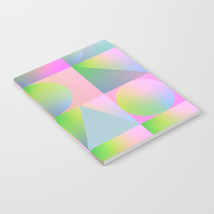 summer pastel gradient shapes Notebook Gallery Image 2