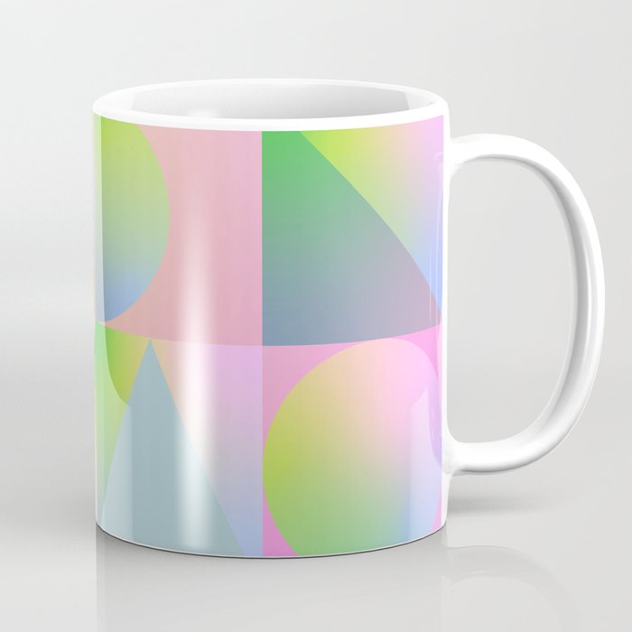 summer pastel gradient shapes Coffee Mug Gallery Image 1