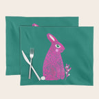 Pink Rabbit Placemat Gallery Image 1