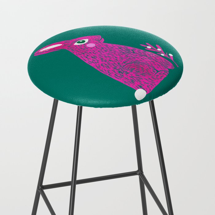 Pink Rabbit Stool Gallery Image 2