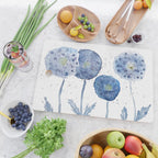 4 indigo abstract dandelion 2 Cutting Board Gallery Image 2