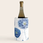 4 indigo abstract dandelion 2 Wine Chiller Gallery Image 3