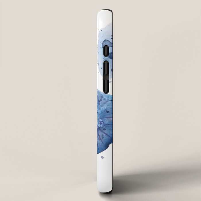 4 indigo abstract dandelion 2 iPhone Case Gallery Image 2