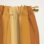 Mixed Stripes Pattern XII Orange Tones Window Curtain Gallery Image 2